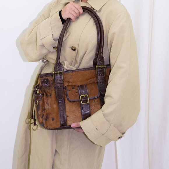 Leather Calf Hair Bag - Picture 3 of 5